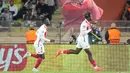 Di menit ke-71, George Ilenikhena berhasil mencetak gol keunggulan untuk AS Monaco. (AP Photo/Laurent Cipriani)