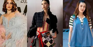 Cinta Laura tampil memukau di Jakarta Fashion Week 2025 dengan pesona yang mengingatkan pada para Victoria's Secret Angels. Gaun mini berhiaskan payet dengan aksen bulu berwarna pastel menghiasi tubuhnya, menciptakan kesan glamor dan mewah. [@claurakiehl]
