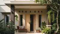 10 Inspirasi Kombinasi Warna Pintu dan Pilar Teras Rumah Minimalis, Bikin Fasad Rumah Makin Elegan