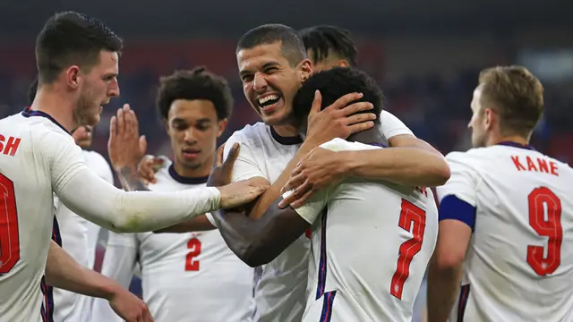 FOTO: Bukayo Saka Bawa Inggris Taklukkan Austria
