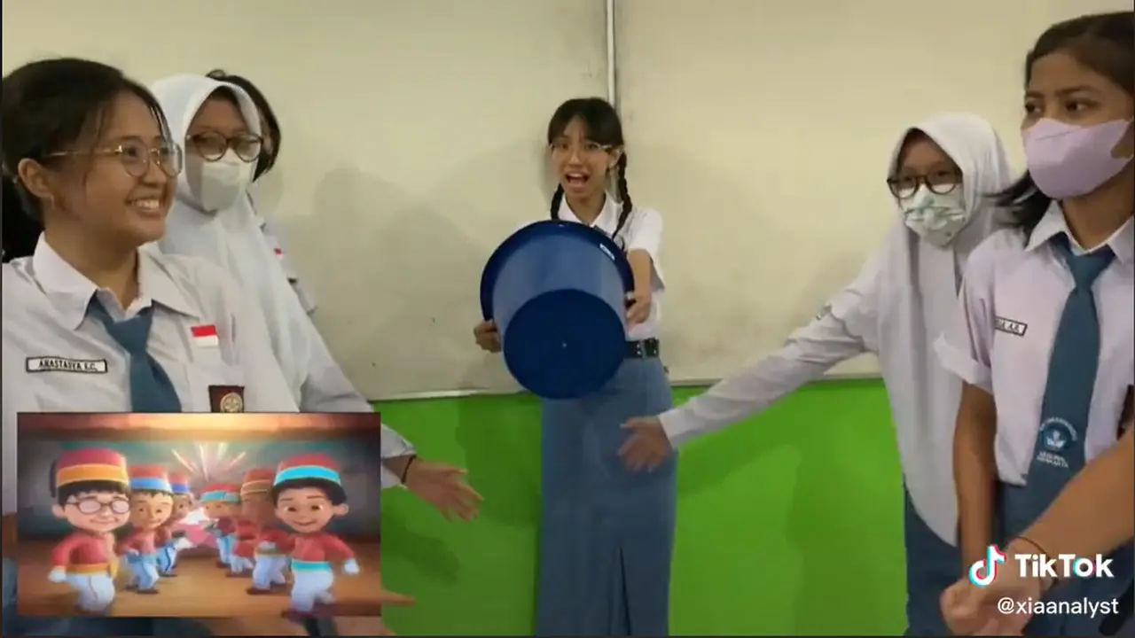 Bikin Video Ala Upin Ipin, Aksi Kocak dan Totalitas Anak SMA Ini Bikin Ngakak