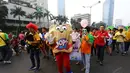 Keikutsertaan tersebut adalah bentuk simpati perusahaan dalam merayakan Hari Pelanggan Nasional yang jatuh pada 4 September lalu, Jakarta,  Minggu (7/9/14). (Liputan6.com/Johan Tallo)