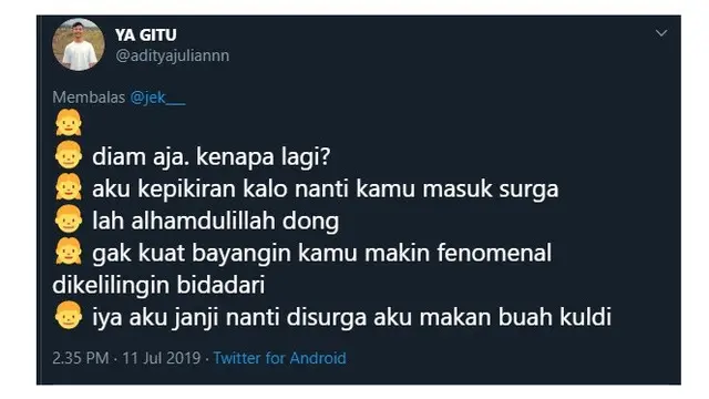 Khayalan Cewek Saat Pacarnya Masuk Surga Ini Malah Bikin Emosi