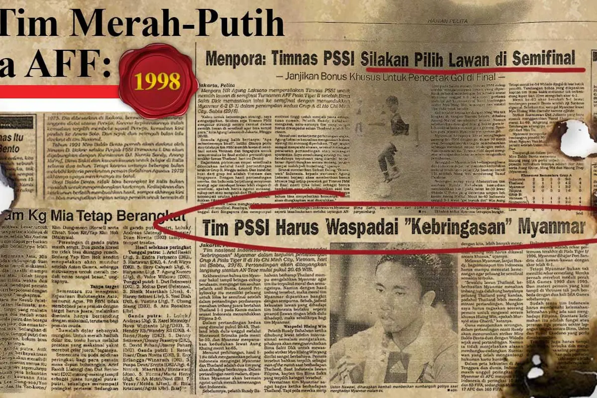 Jejak Tim Merah-Putih di Piala AFF:1998 (Bola.com/Adreanus Titus)
