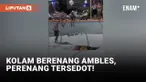 Horor! Lubang Besar Mendadak Muncul di Dasar Kolam Berenang