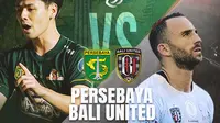 BRI Liga 1 - Persebaya Surabaya Vs Bali United - Duel Antarlini (Bola.com/Lamya Dinata/Adreanus Titus)