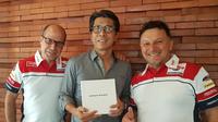 Produk Indonesia, Antangin, menjalin kerja sama dengan tim Moto2, Gresini Racing. (Bola.com/Gresini Racing)