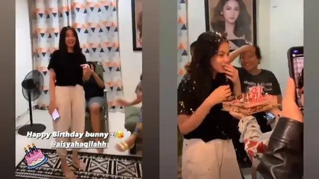 6 Momen Perayaan Ulang Tahun Aisyah Aqilah, Dapat Kejutan dari Sahabat