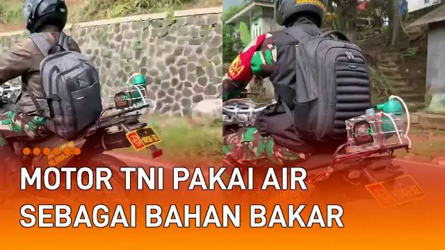 Sepeda motor milik TNI mencuri perhatian karena menggunakan bahan bakar air viral di media sosial