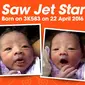 Saw Jet Star adalah nama bayi laki-laki yang lahir di dalam pesawat Jet Star tujuan Singapura ke Yangon, Myanmar