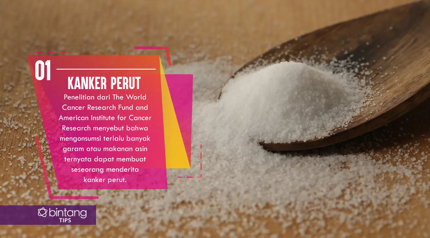 Ini akibatnya kalau kamu kebanyakan konsumsi garam. (Foto: Daniel Kampua, Digital Imaging: M. Iqbal Nurfajri/Bintang.com)