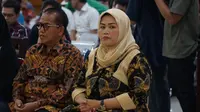 Bupati Bekasi nonaktif Neneng Hasanah Yasin terbukti bersalah menerima suap perizinan proyek Meikarta. Neneng Hasanah divonis hakim Pengadilan Tipikor Bandung, Rabu (29/5/2019). (Huyogo Simbolon)