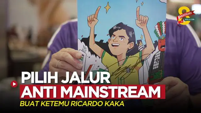 Berita video seorang penggemar memilih untuk memakai jersey anti mainstream untuk bertemu dengan legenda AC Milan, Ricardo Kaka, di Jakarta, Sabtu (3/6/2023).