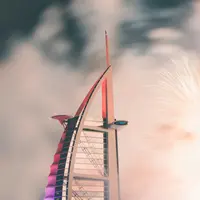 Ilustrasi kembang api saat Lebaran di Dubai | unsplash.com