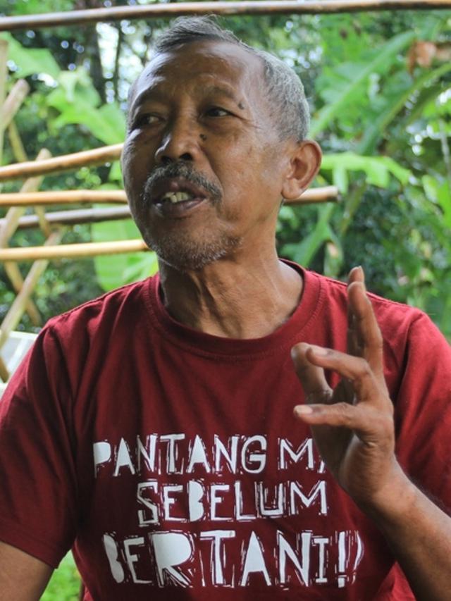 Pegiat reforma agraria, Petrus Sugeng, yang juga Ketua LSM Serikat Tanah Mandiri (Setam) Cilacap. (Foto: Liputan6.com/Muhamad Ridlo)