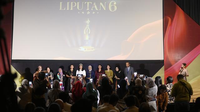 Chairwoman Asosiasi Energi Surya Indonesia (AESI) Mada Ayu Habsari di acara Anugerah Liputan6 untuk Anugerah Perempuan Hebat. (Foto:Liputan6.com/Helmi F)
