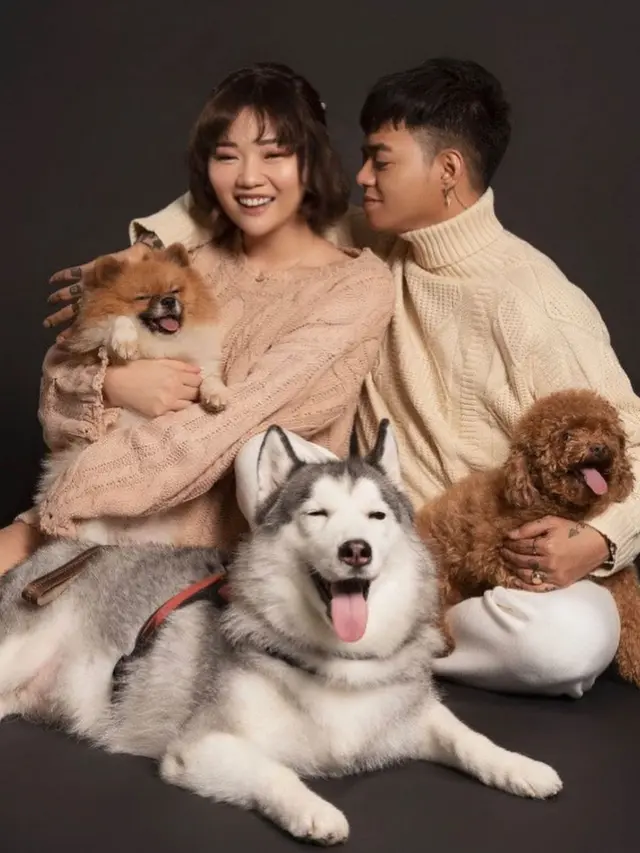 Potret Prewedding Reza Arap dan Wendy Bersama Anjing Lucu dan Menggemaskan