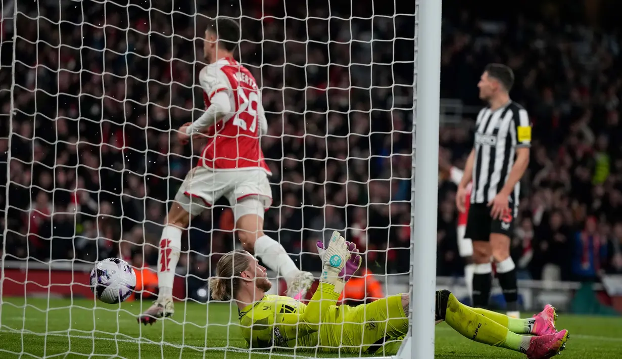 Bermain di Stadion Emirates, Arsenal bungkam tim tamu, Newcastle United. (AP Photo/Alastair Grant)