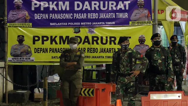 FOTO PPKM Darurat, Jalur Menuju Jakarta Ditutup