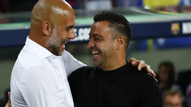 Duel pertama sebagai pelatih antara Xavi dan Guardiola-AP