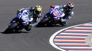 Duo Movistar Yamaha, Valentino Rossi dan Jorge Lorenzo bisa ramaikan Sirkuit Sentul (AP Photo/Natacha Pisarenko)