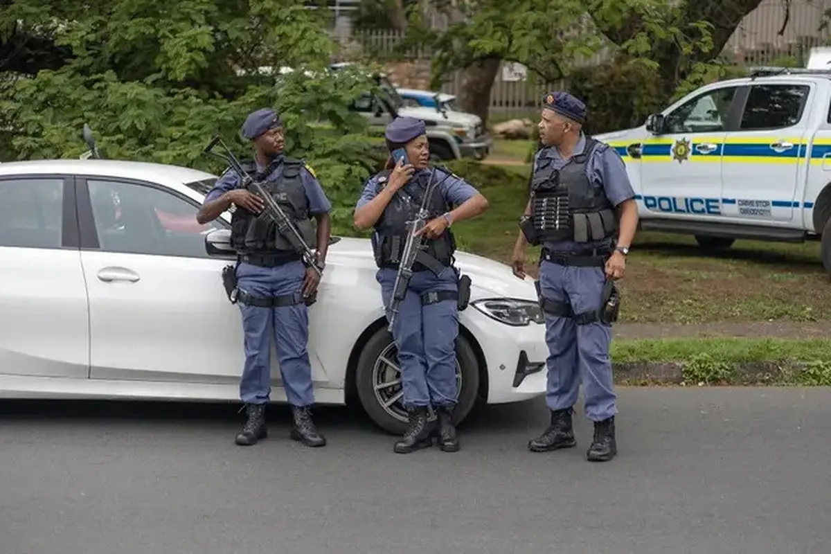 Ilustrasi South African Police Service (SAPS) atau Kepolisian Afrika Selatan. (File AFP)