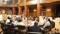 Prabowo rapat kabinet di Hambalang (Liputan6.com/Biro Pers Istana)