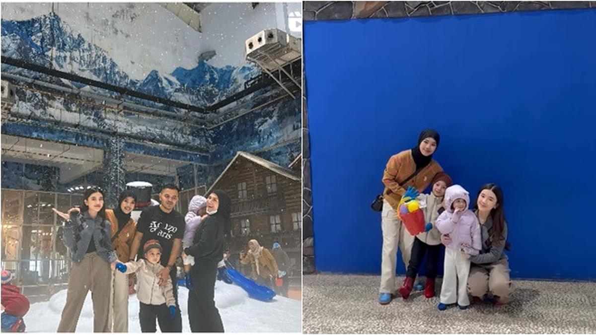 6 Potret Irish Bella Ajak Empat Anaknya Main di Snow World, Akhirnya Kumpul Bareng
