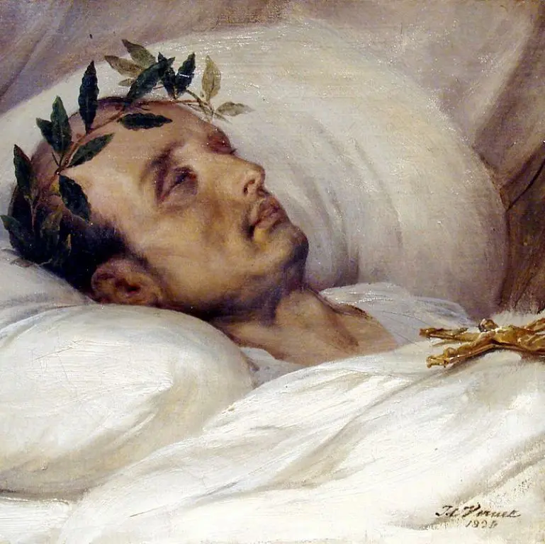 Lukisan yang menggambarkan Napoleon Bonaparte saat meninggal karya Horace Vernet 1826 (Wikipedia/Public Domain)