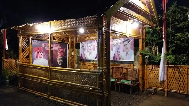 Warga Sulap Rumah Jadi Posko Demi Cagub Sulsel, Ichsan Yasin Limpo (Liputan6.com/ Eka Hakim)