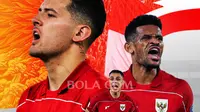 Timnas Indonesia - Justin Hubner, Joey Pelupessy, Ricky Kambuaya (Bola.com/Adreanus Titus)