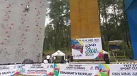 Panjang tebing menggelar test event di Venue Panjat Tebing Cikole, Bandung Barat, Jawa Barat, Rabu (6/9/2017), untuk mensukseskan Asian Games 2018. (foto: istimewa)