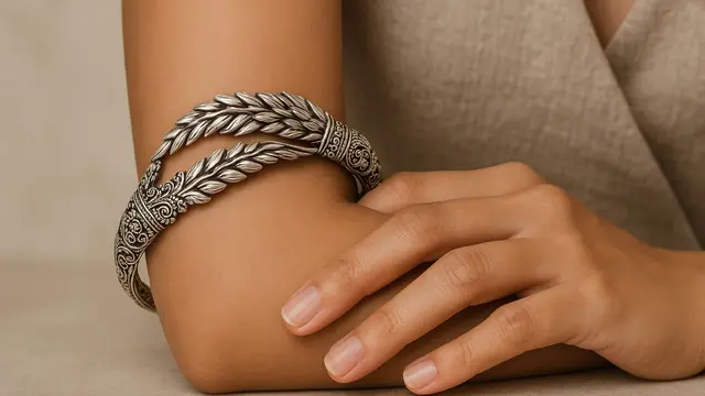 Model Gelang Perak Model Padi yang Lagi Hits di 2025/Ilustrasi ChatGPT