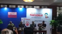 Laksamana Sukardi dalam peluncuran buku 'Pancasalah' di kawasan Dharmawangsa Raya, Jakarta Selatan, Selasa (30/8/2022).