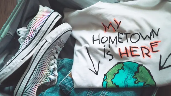 Ilustrasi sepatu kanvas