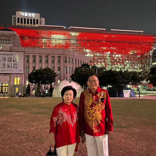 6 Potret Burj Khalifa dan Namsan Tower Seoul Berubah Merah Putih, Curi Perhatian