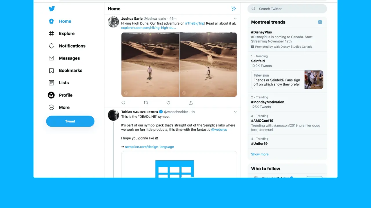 Ilustrasi screenshot, laptop, Twitter