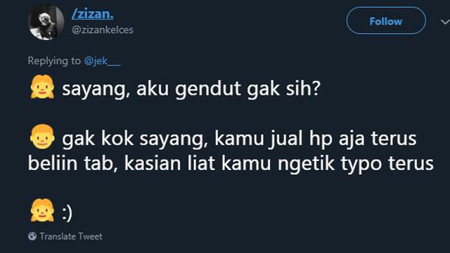 7 Jawaban Kocak Pria Saat Ditanya Pacar 'Aku Gendutan Enggak?'