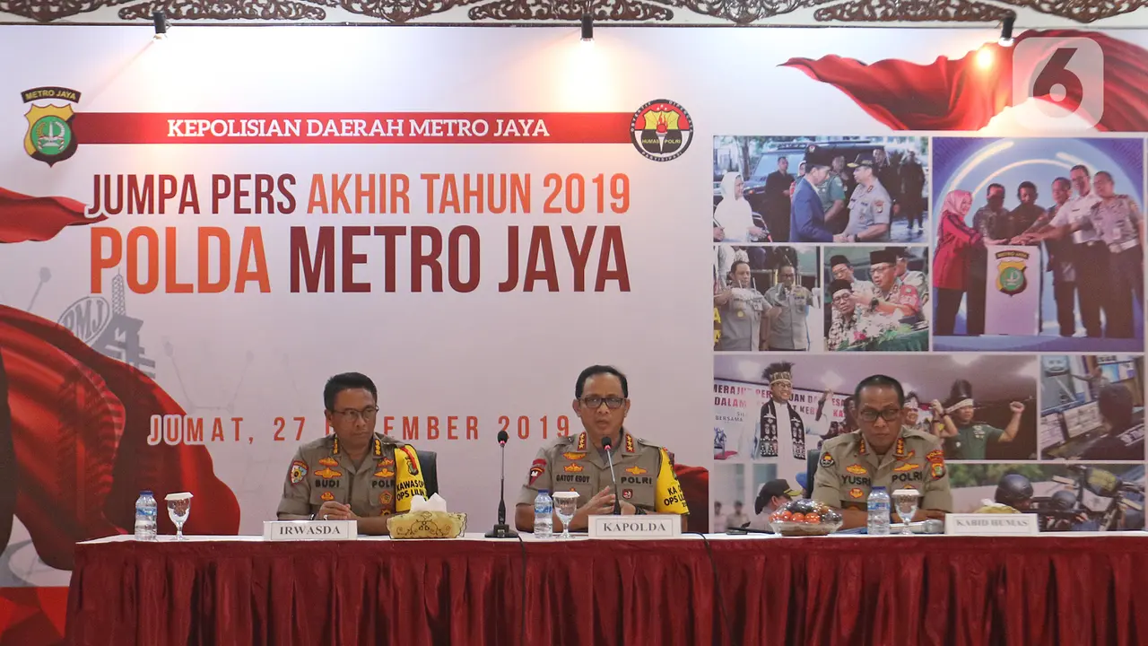 Jumpa Pers Akhir Tahun 2019 Polda Metro Jaya