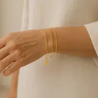 Model Gelang Emas Rantai Halus untuk Ibu-Ibu Usia 50 Tahunan