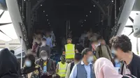 Evakuasi Prancis di Afghanistan. Dok: Twitter Emmanuel Macron @emmanuelmacron