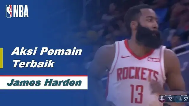 VIDEO: Aksi-Aksi James Harden Saat Houston Rockets Kalahkan Orlando Magic 130-107