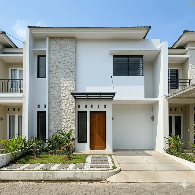 Desain Rumah Sederhana Ukuran 6x10 Meter Tampak Depan by Gemini