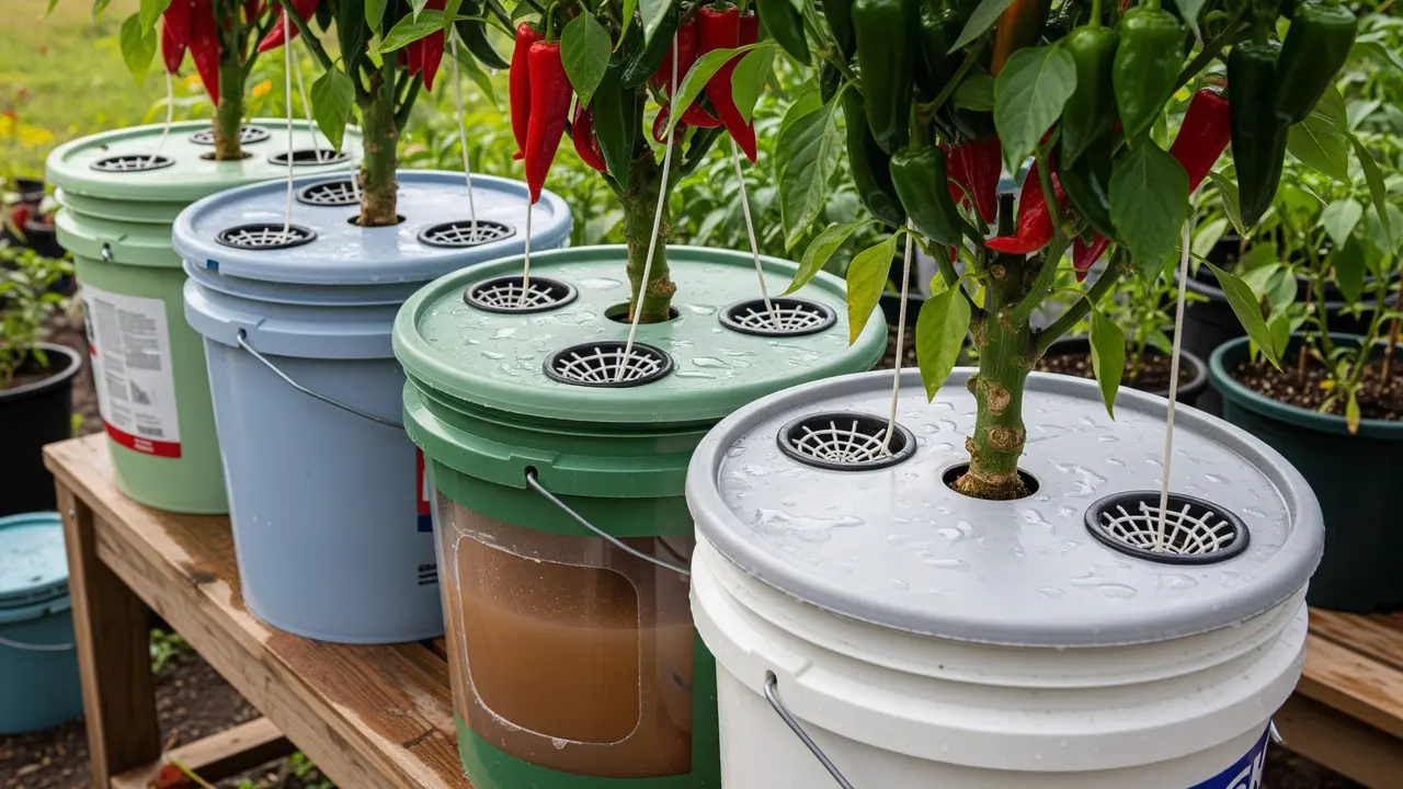 Desain Kebun Cabai Pakai Hydro Pot Sederhana Low Budget