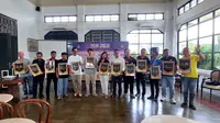 Peluncuran sponsor PSIM Yogyakarta untuk musim 2024/2025 di Ndalem Poenakawan, Yogyakarta, Jumat (23/8/2024). (Bola.com/Ana Dewi)