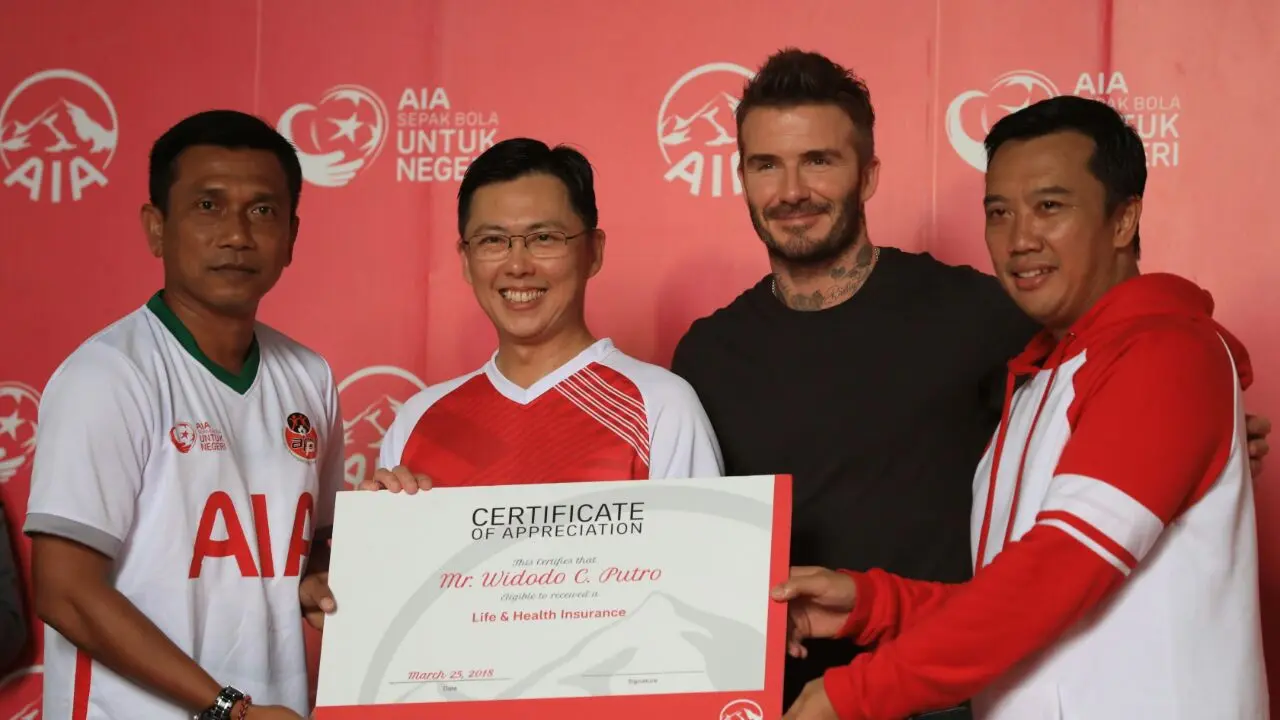 Menpora bersama David Beckham