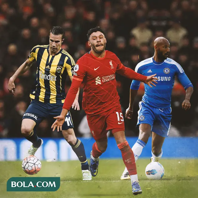 Ilustrasi - Robin Van Persie, Alex Oxlade-Chamberlain, Nicolas Anelka