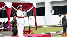 Citizen6, Tangerang: Dalam amanatnya Panglima TNI menyampaikan bahwa dalam tradisi TNI, serah terima jabatan bukan hanya suatu kelaziman melainkan juga suatu kebutuhan dan keharusan. (Pengirim: Badarudin Bakri)