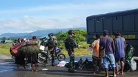 Prajurit Kostrad terus menggelar operasi peduli kemanusiaan di Kabupaten Nduga, Papua Pegunungan. Foto: liputan6.com/edhie prayitno ige&nbsp;