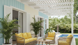 Desain Teras Rumah Sederhana yang Cocok untuk Iklim Panas (Foto: Gemini AI)